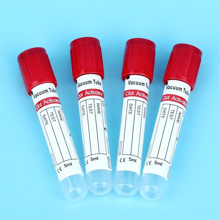 Σωλήνας συλλογής αίματος με κενό αέρος Activator Clot Red Color